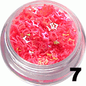 7. Gwiazdki ramka w saszetce ciemny róż 150-200 szt