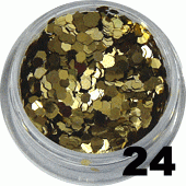 Ozdoba do paznokci Hologramy Mini jasne złoto w woreczku 1g- 24