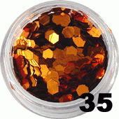 Ozdoba do paznokci Hologramy Normal miedziane w woreczku 1g- 35
