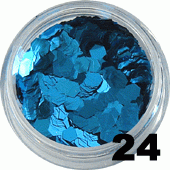 Ozdoba do paznokci Hologramy Normal niebieskie w woreczku 1g- 24