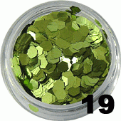 Ozdoba do paznokci Hologramy Normal oliwkowe w woreczku 1g- 19