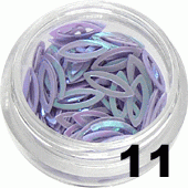 11. Ozdoby do paznokci kocie oczka wrzosowe 150 szt.