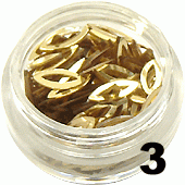 3. Ozdoby do paznokci kocie oczka złote 150 szt.