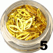 5. Ozdoby do paznokci kocie oczka żółte 150 szt.