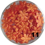 11. Kwiatki jedwabne do paznokci pomarańczowe 40 szt.