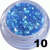 10.Kostka hologramowa mini błękitna aqua 1 g