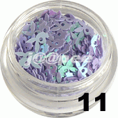 Króliczki do zdobienia paznokci wrzosowe 50 szt. - 11