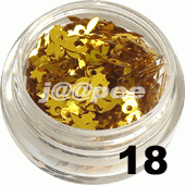 Króliczki do zdobienia paznokci złote 50 szt. - 18