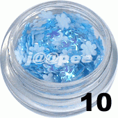 Kwiatki 3D błękitne 20 szt. - 10