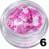 Kwiatki 3D fuksja 20 szt. - 6