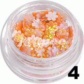 Kwiatki 3D pomarańczowe 20 szt. - 4