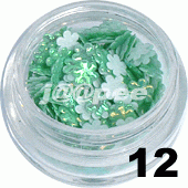 Kwiatki 3D zielone 20 szt. - 12