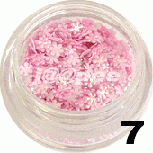 Kwiatki 3D mini pastelowy róż 20 szt. - 7