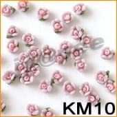 Ozdoba do paznokci Mini Kwiatki akrylowe liliowe 10 sztuk - KM10