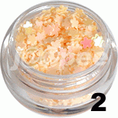 Ozdoba do paznokci Kwiatki brzoskwiniowe w woreczku 1g - 2