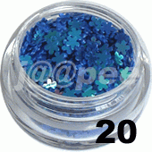 Ozdoba do paznokci Kwiatki pełne chabrowe w woreczku 1g - 20