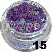 Ozdoba do paznokci Kwiatki pełne śliwkowe w woreczku 1g - 15