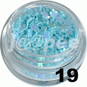 Ozdoba do paznokci Kwiatki pełne turkusowe w woreczku 1g - 19