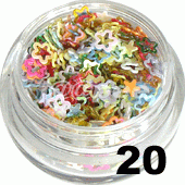 Kwiatki ramka mutikolor 150 szt. - 20