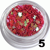 Ozdoba do paznokci Motylki bordowe w woreczku 1g- 5