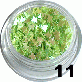 Ozdoba do paznokci Motylki pistacjowe w woreczku 1g- 11