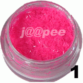 Ozdoba do paznokci nitki neon róż w saszetce 1g - 1