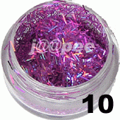 Ozdoba do paznokci nitki fioletowe hologram w saszetce 1g - 10