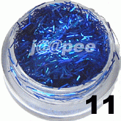 Ozdoba do paznokci nitki niebieskie w saszetce 1g - 11