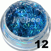 Ozdoba do paznokci nitki błękitne w woreczku 1g - 12