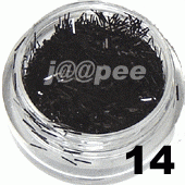 Ozdoba do paznokci nitki czarne w saszetce 1g - 14