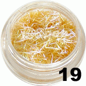 Ozdoba do paznokci nitki kanarkowe  w saszetce 1g - 19