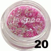 Ozdoba do paznokci nitki transparentny róż w saszetce 1g - 20