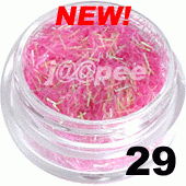 Ozdoba do paznokci nitki różowy irys w saszetce 1g - 29