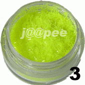 Ozdoba do paznokci nitki żółte neon w saszetce 1g - 3