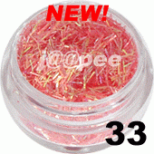 Ozdoba do paznokci nitki arbuzowe w saszetce 1g - 33