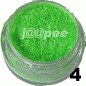 Ozdoba do paznokci nitki zielone neon w saszetce 1g - 4