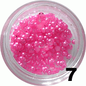 Ozdoba do paznokci Perełki różowe w woreczku 10 sztuk - 7