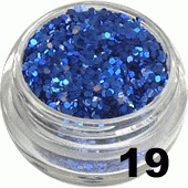 Ozdoba do paznokci Piegi granatowe hologram w woreczku 1g- 19