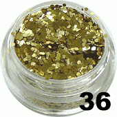 Ozdoba do paznokci Piegi złote w woreczku 1g- 36