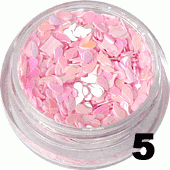 Ozdoba do paznokci Przecinki różowe w woreczku 1g - 5