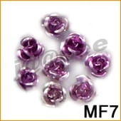 Różyczki metalowe do zdobienia paznokci lawendowe MF7 10 szt.