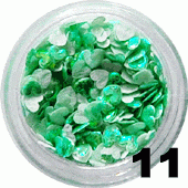 Ozdoba do paznokci Serduszka 3D zielone 20 sztuk - 11