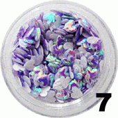 Ozdoba do paznokci Serduszka 3D fioletowe 20 sztuk -7