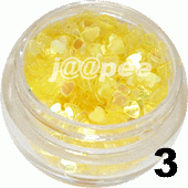 Ozdoba do paznokci Serduszka pełne słoneczne w woreczku 1g - 3