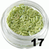 Ozdoba do paznokci Serduszka ramka oliwkowe w woreczku 1g- 17