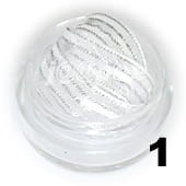 Tasiemki do zdobienia paznokci białe 20 cm - 1