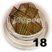 Tasiemki do zdobienia paznokci oliwkowe 20 cm - 18