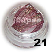 Tasiemki do zdobienia paznokci wrzosowe 20 cm - 21