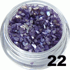 Ozdoba do paznokci Muszla chłodny fiolet w woreczku 1g - 22
