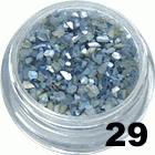 Ozdoba do paznokci Muszla szary błękit w woreczku 1g - 29